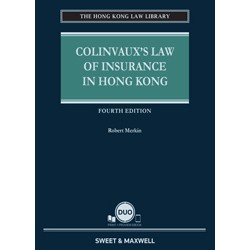 Colinvaux's Law of Insurance in Hong Kong 4th ed + Proview 